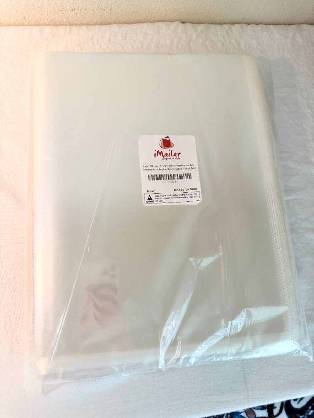500 Pack Self Seal Clear Cellophane Bags 12" x 15" Resealable Bags For Clothing - Picture 7 of 7